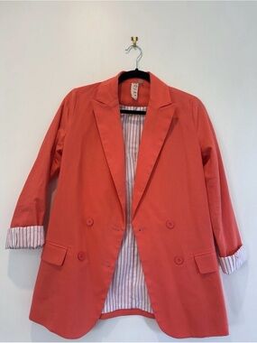 Anthropologie dolan Coral Double-Breasted Women’s Blazer XS
